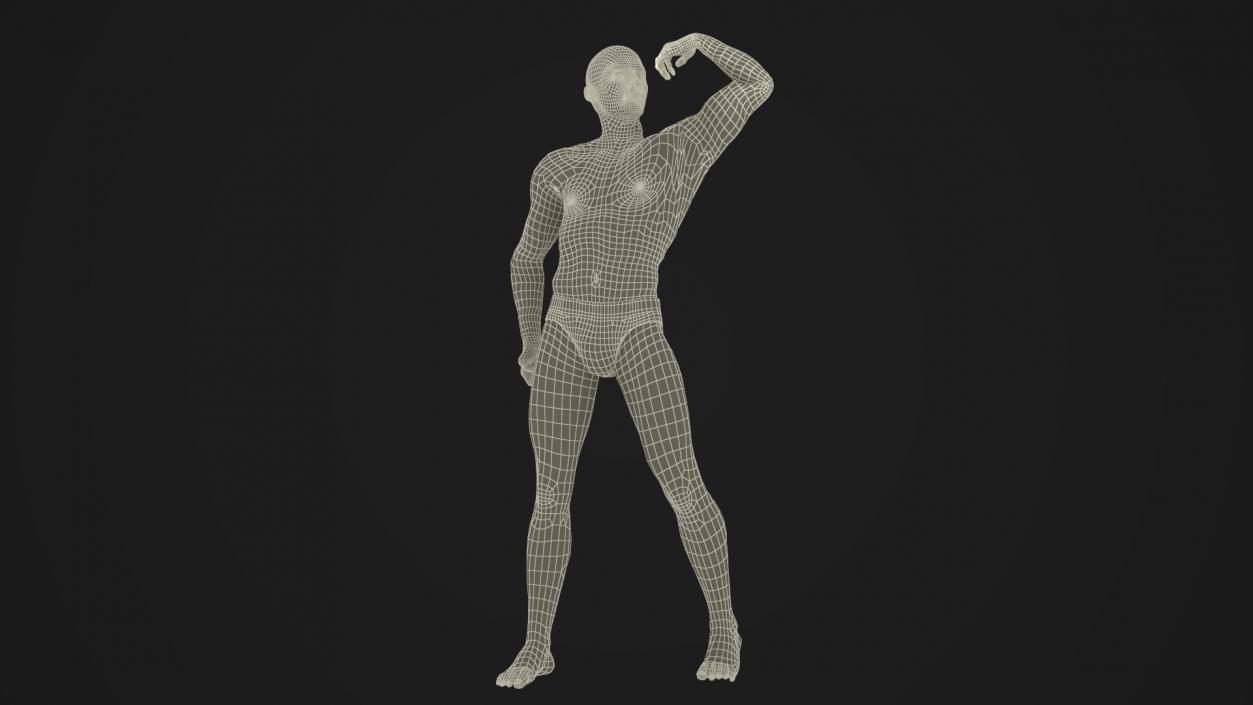 3D model Male Physique Character Rigged