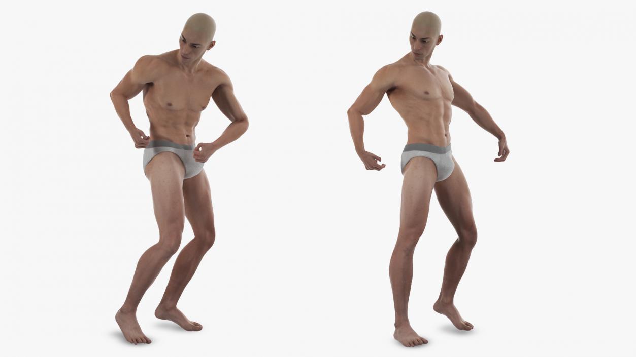 3D model Male Physique Character Rigged