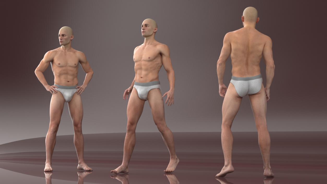 3D model Male Physique Character Rigged