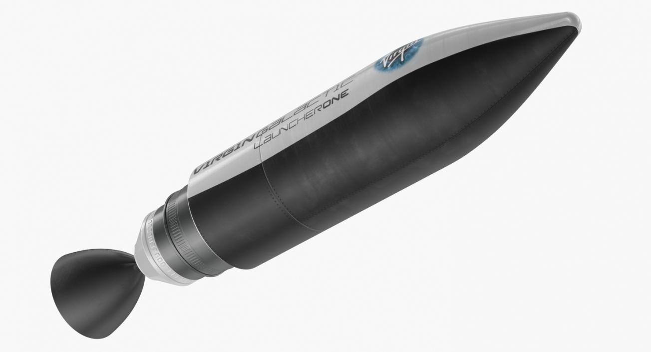 3D Virgin Galactic Payload with Satellite model