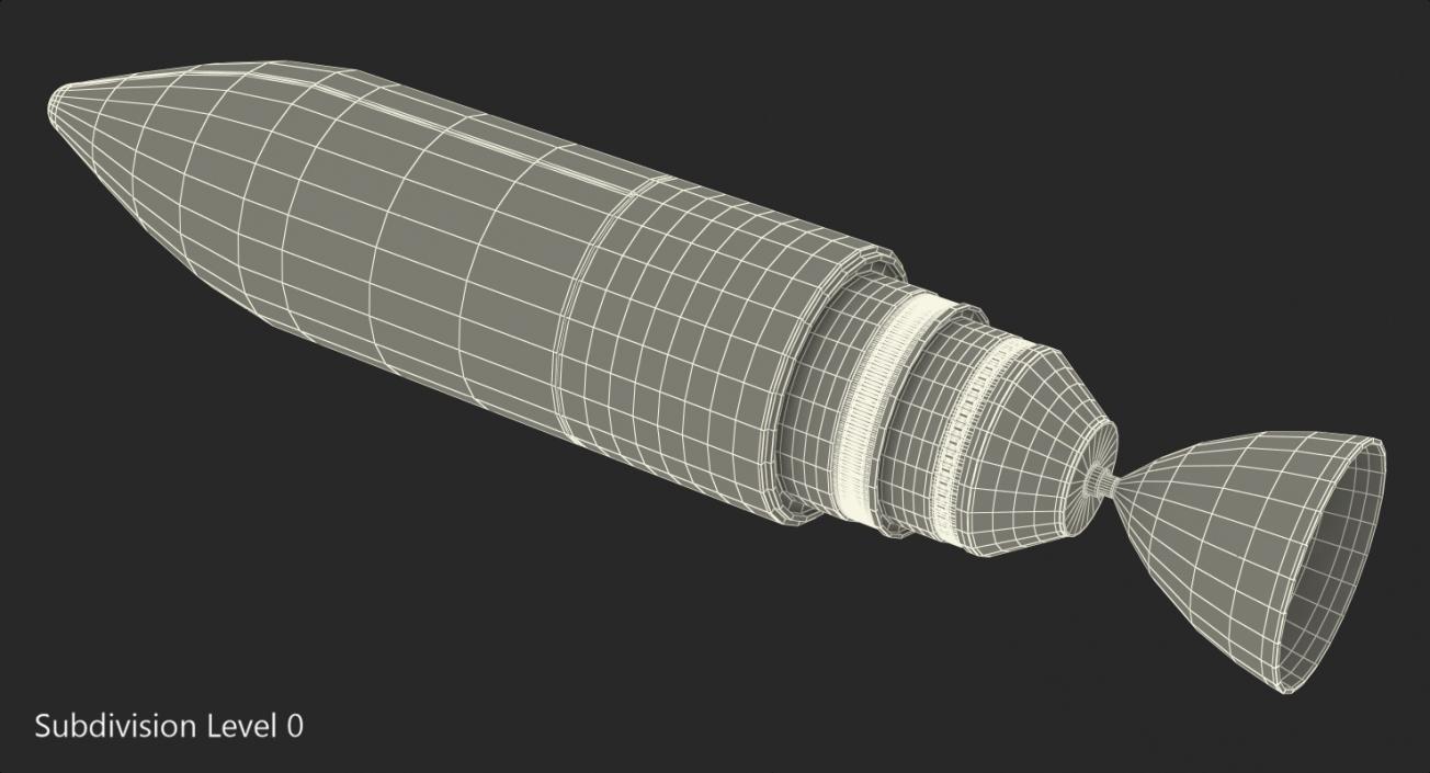 3D Virgin Galactic Payload with Satellite model