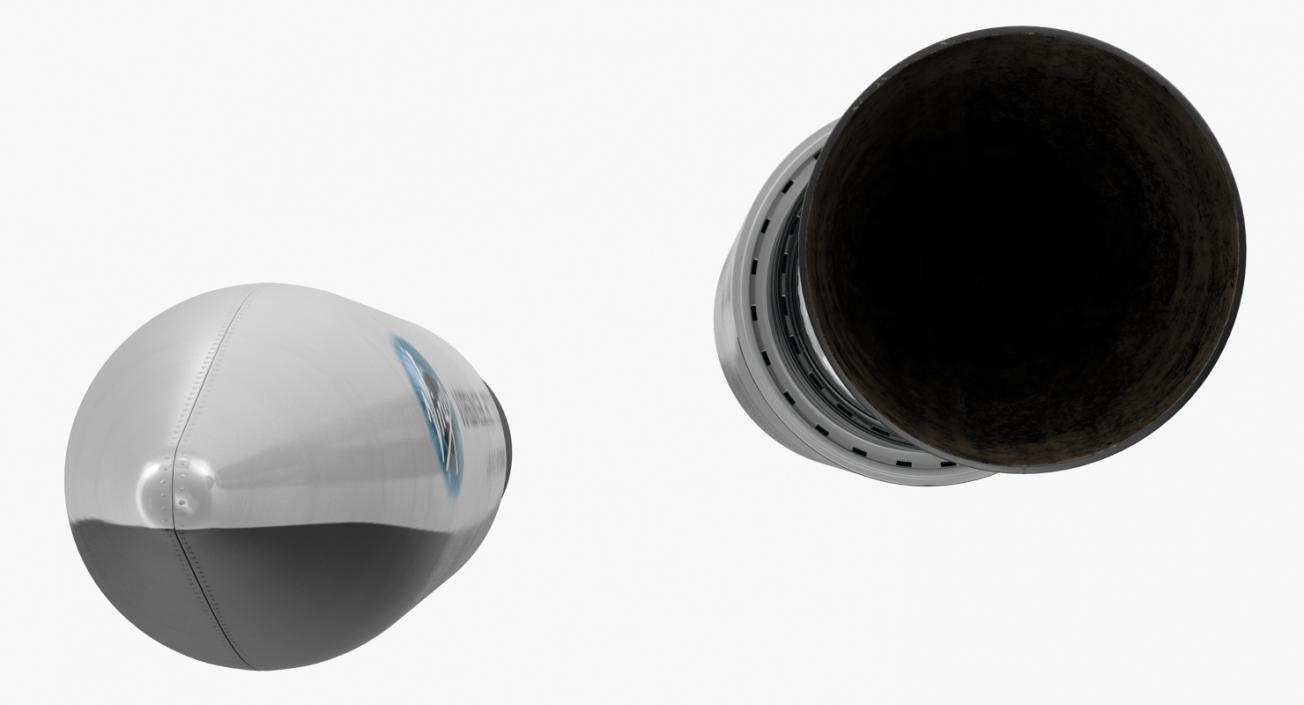 3D Virgin Galactic Payload with Satellite model