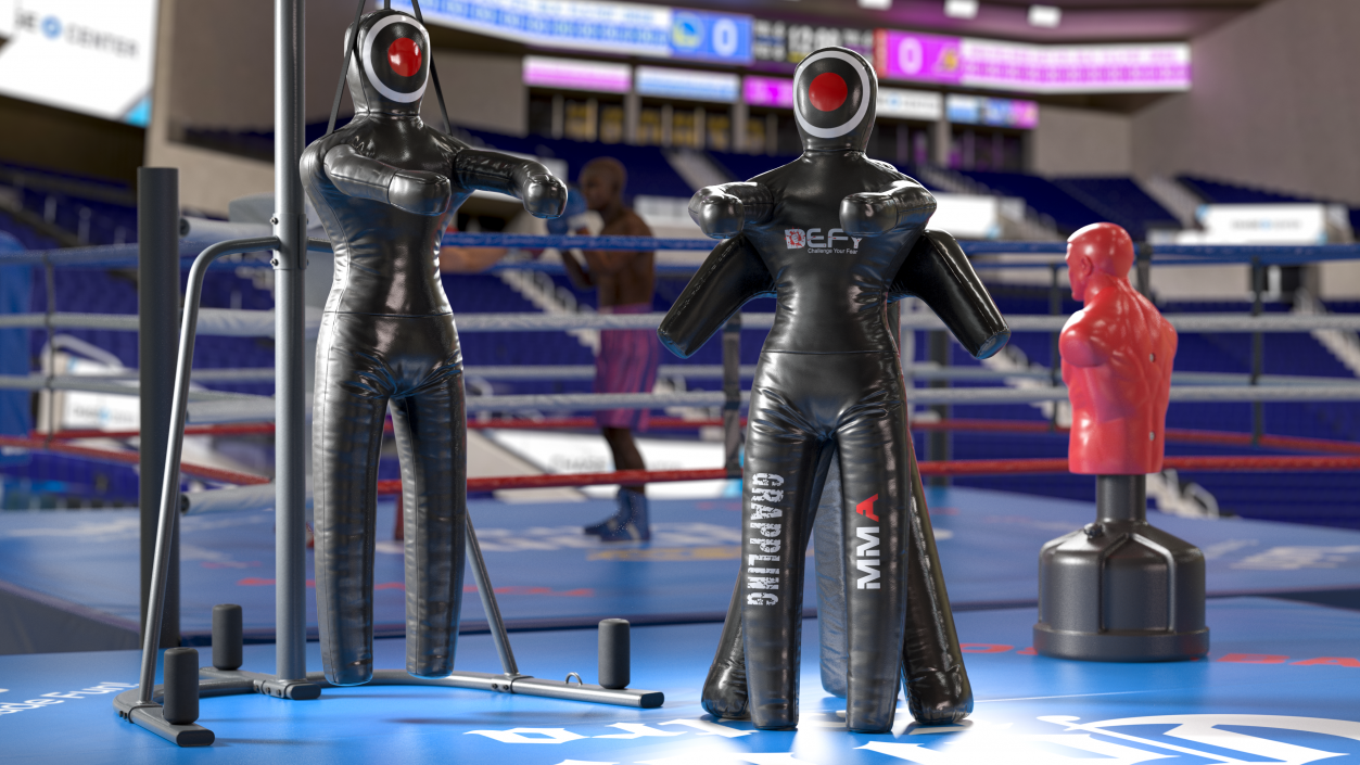 3D DEFY Leather Grappling Dummy model