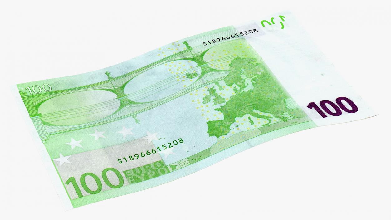 3D Paper Banknotes Euro 100 Bundle