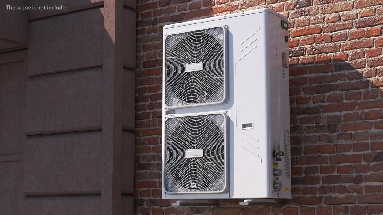 3D model Double Air Conditioner Outdoor Part