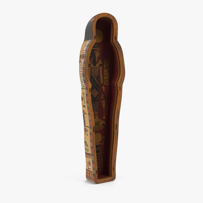 3D model Back Part Egyptian Sarcophagus