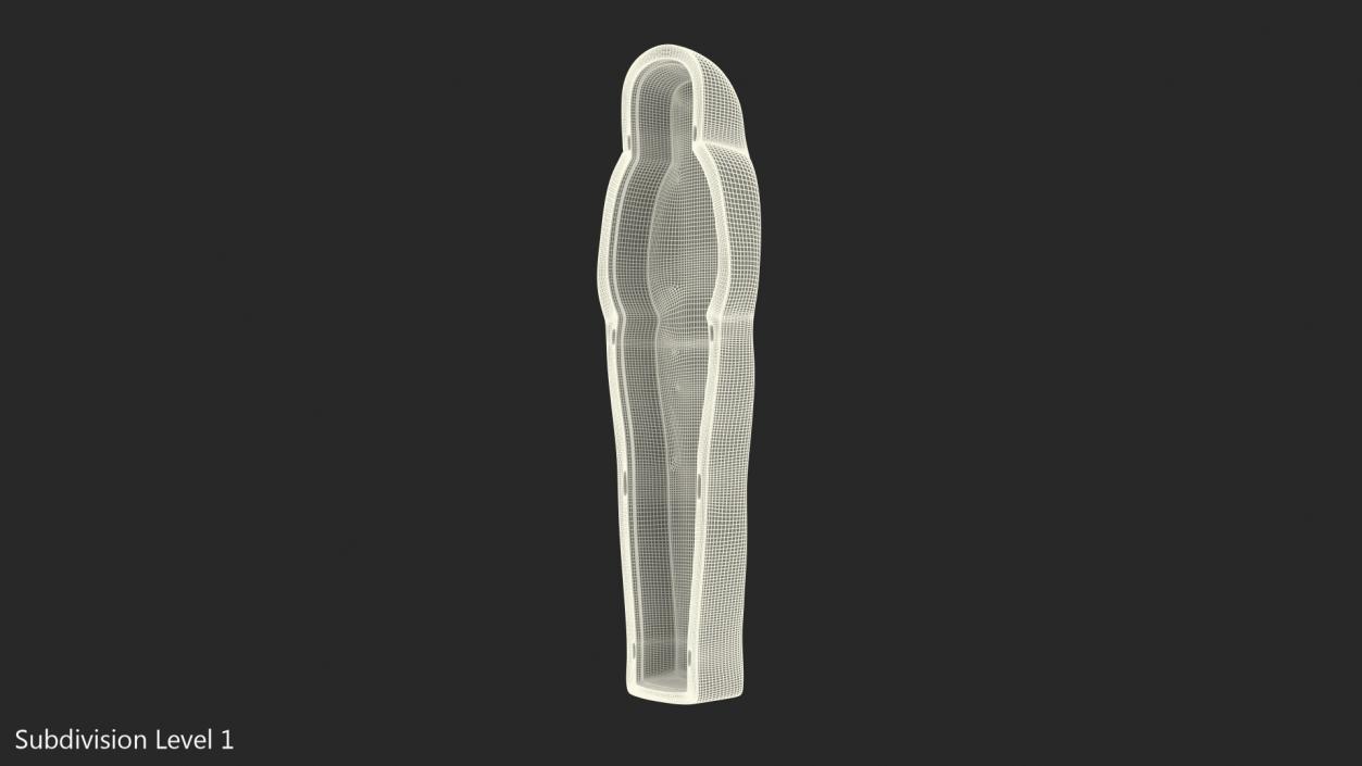 3D model Back Part Egyptian Sarcophagus