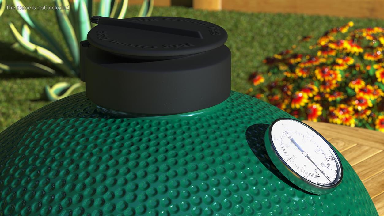 3D model Big Green Egg BBQ Grill Closed