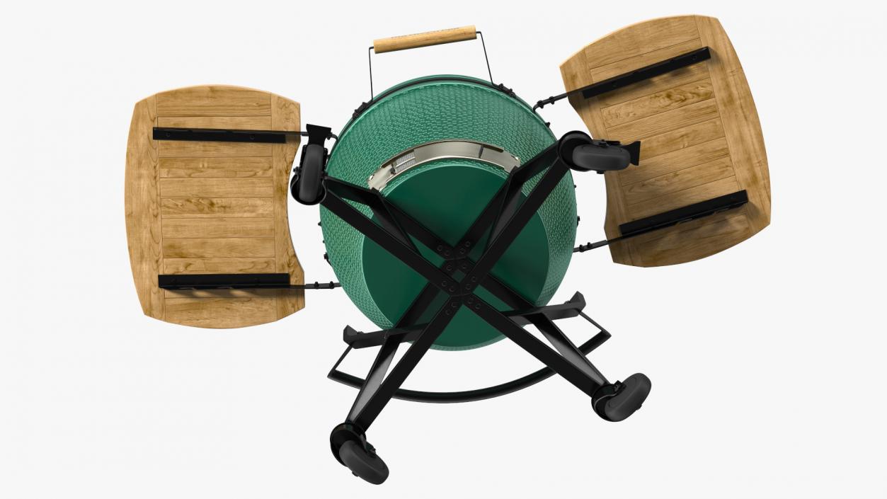 3D model Big Green Egg BBQ Grill Closed