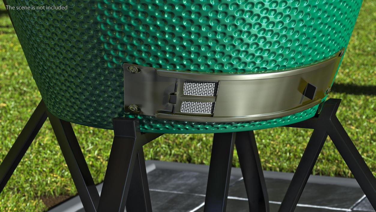 3D model Big Green Egg BBQ Grill Closed