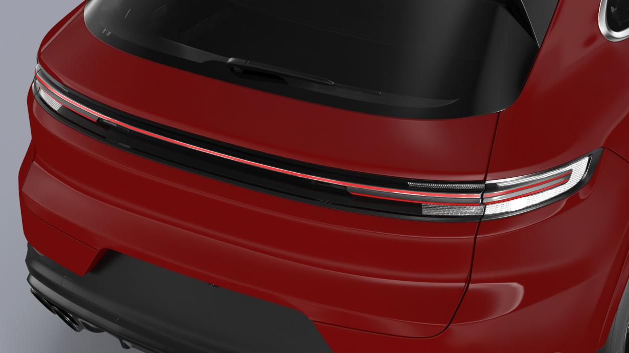 Luxury AWD 4dr SUV Red Rigged 3D model