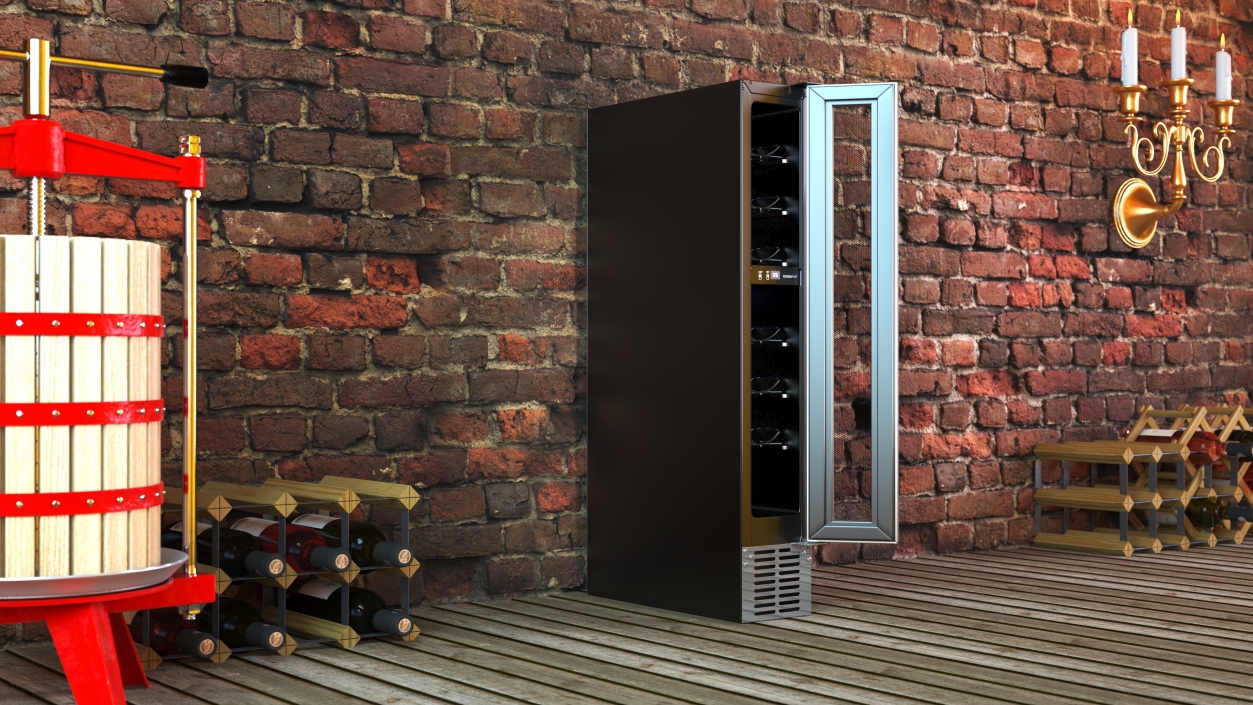 3D EdgeStar CWR70SZ 7 Bottle Built In Wine Cooler