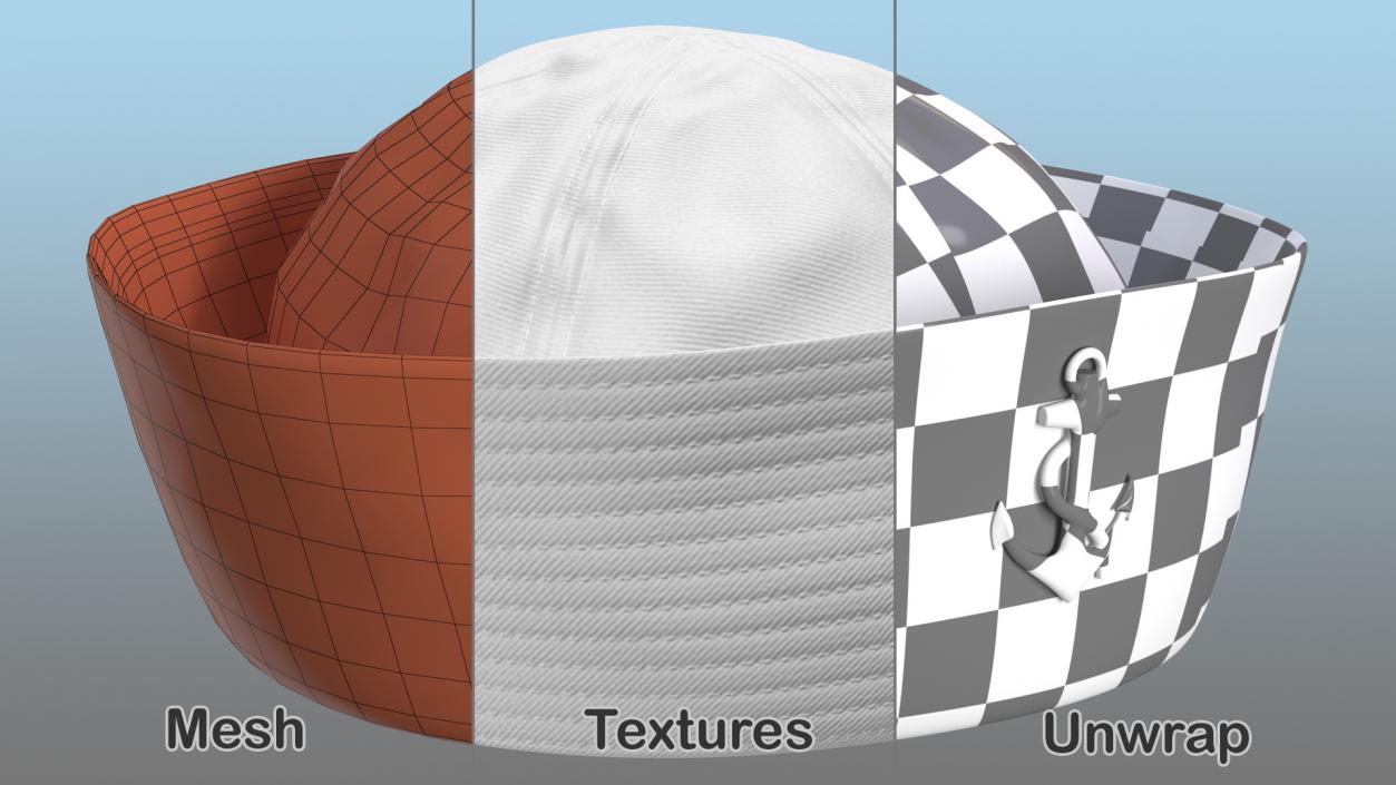 3D model Sailor Hat