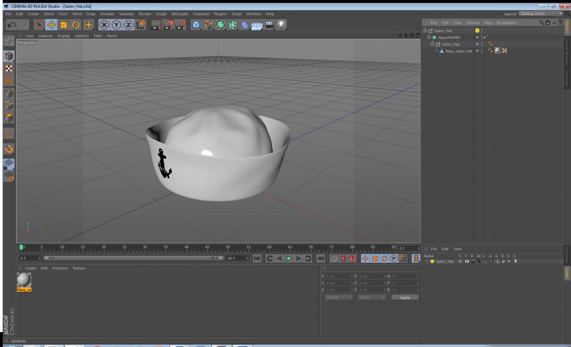 3D model Sailor Hat