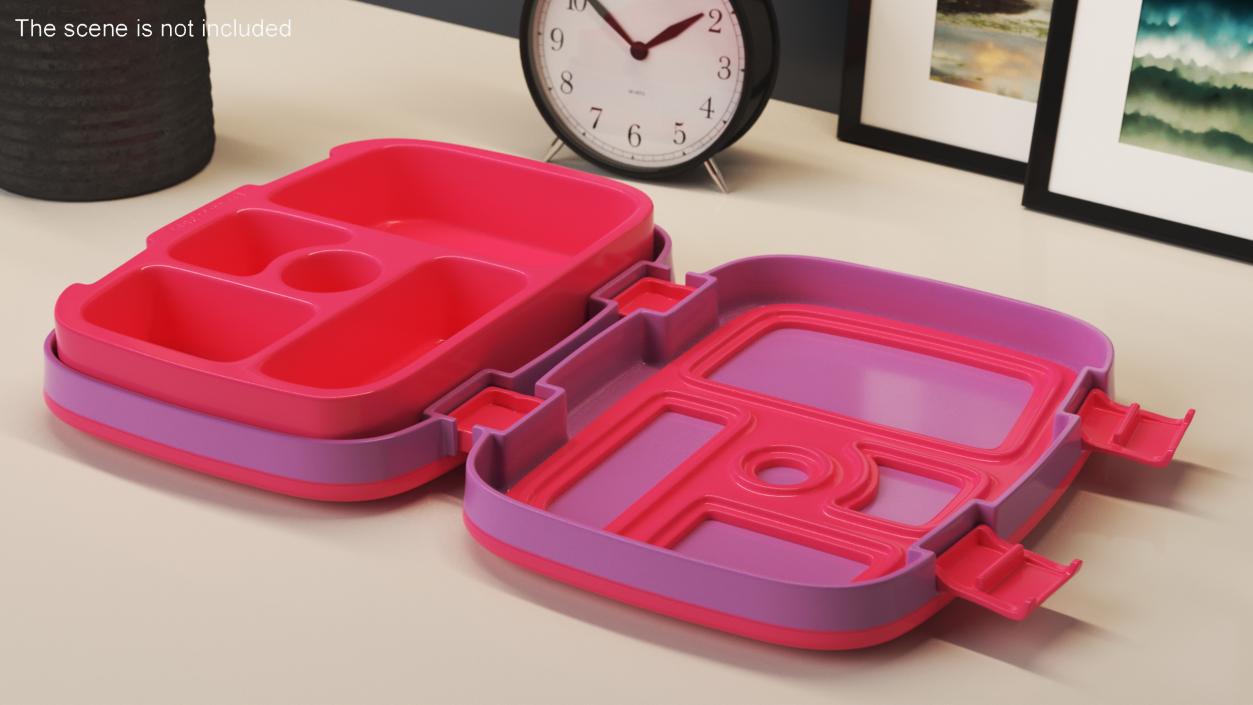 3D Lunch Box Bentgo Kids Open Pink