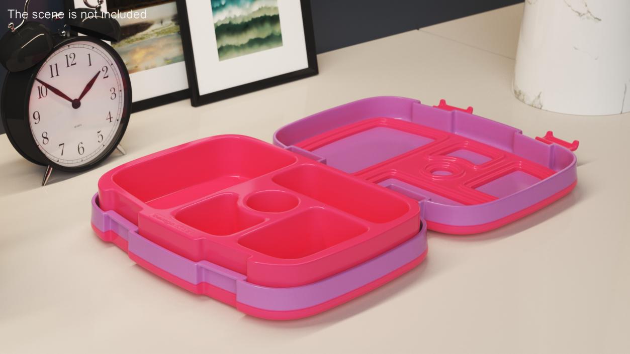 3D Lunch Box Bentgo Kids Open Pink