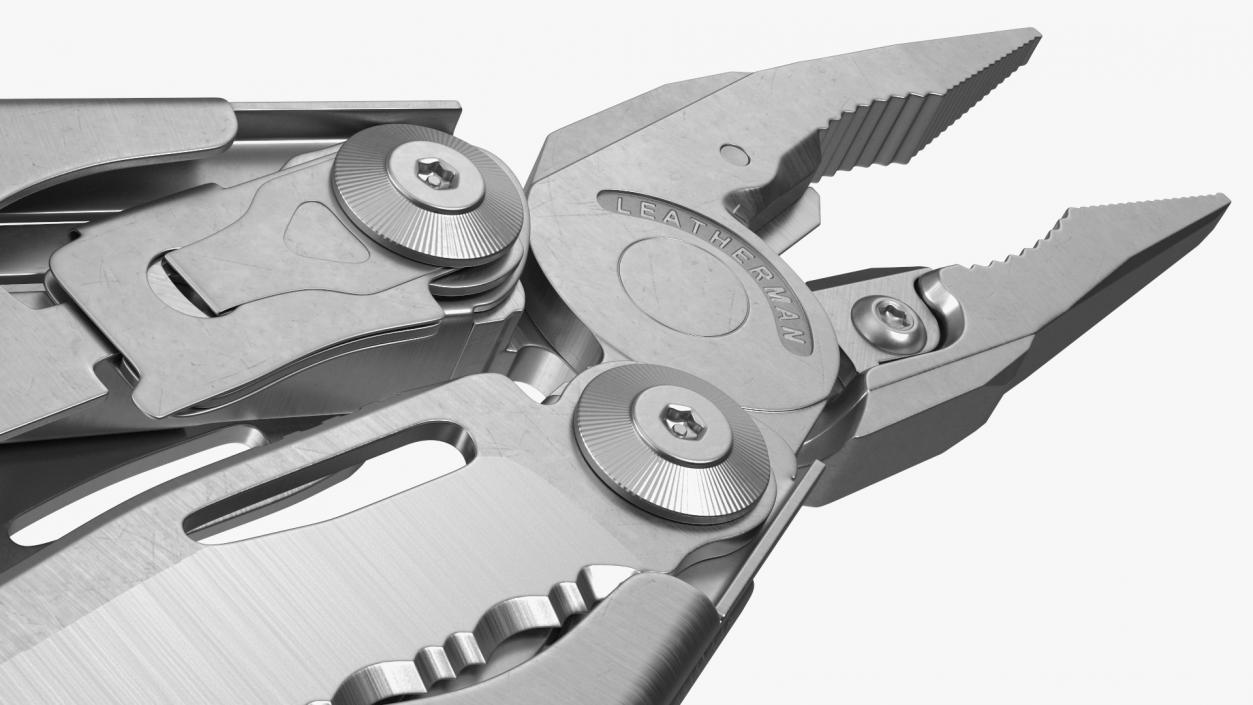 3D Leatherman Surge Multitool Silver Open model