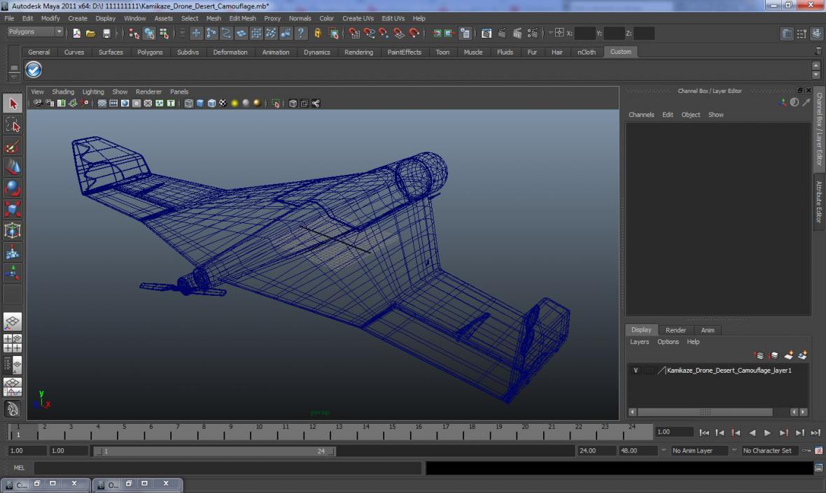 Kalashnikov Kamikaze Drone KUB-BLA 3D model