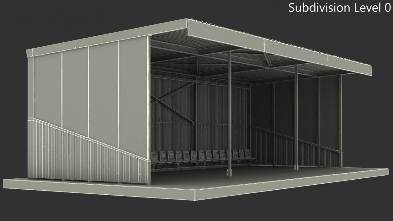 3D Shed for Agricultural Machinery