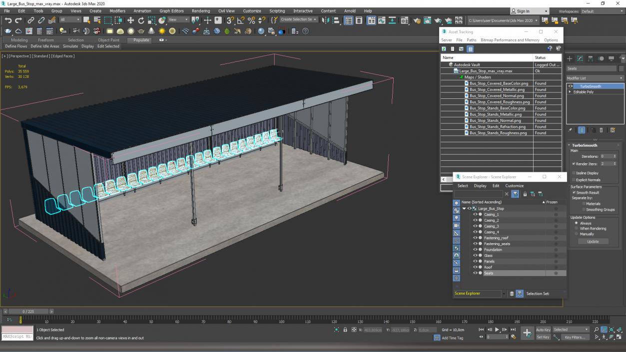 3D Shed for Agricultural Machinery