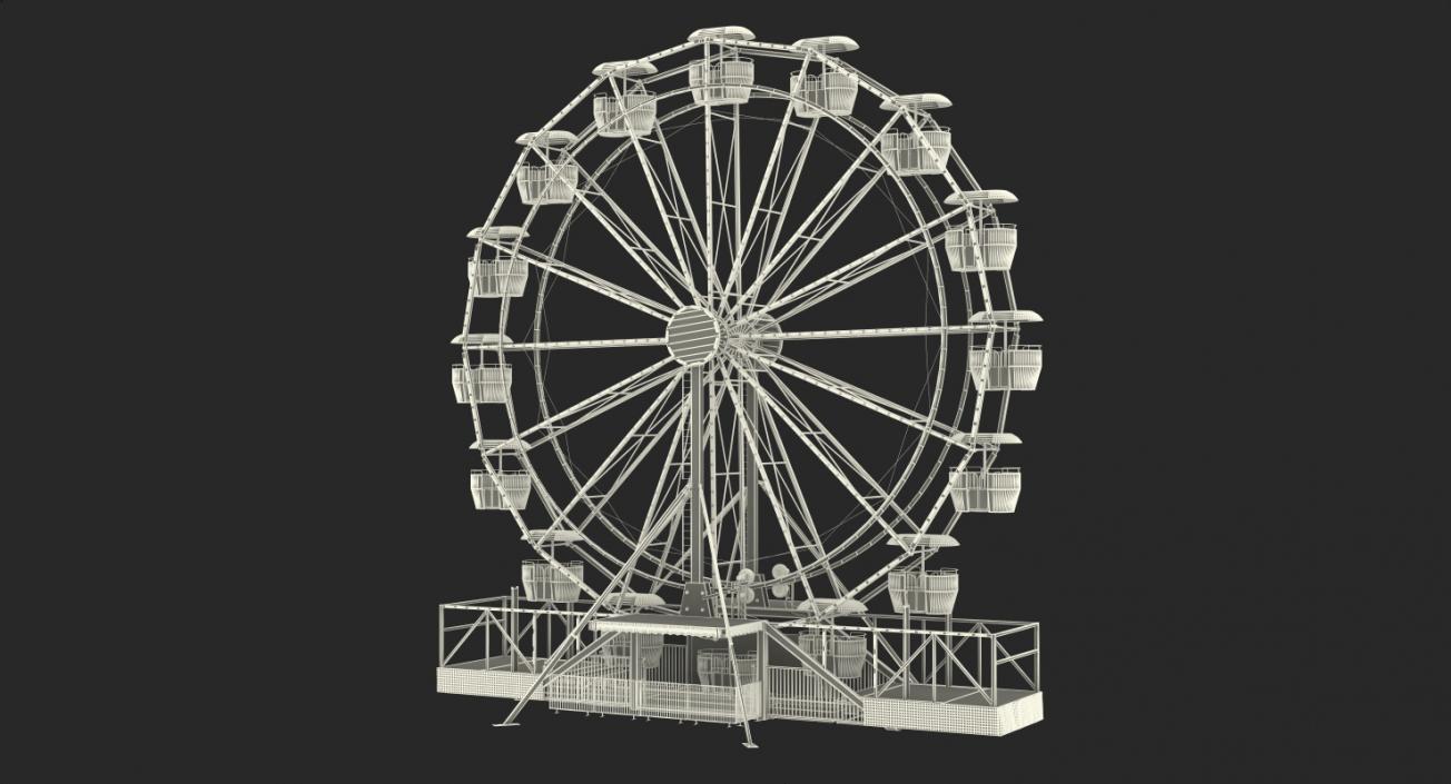 3D Rigged Ferris Wheels 3D Models Collection