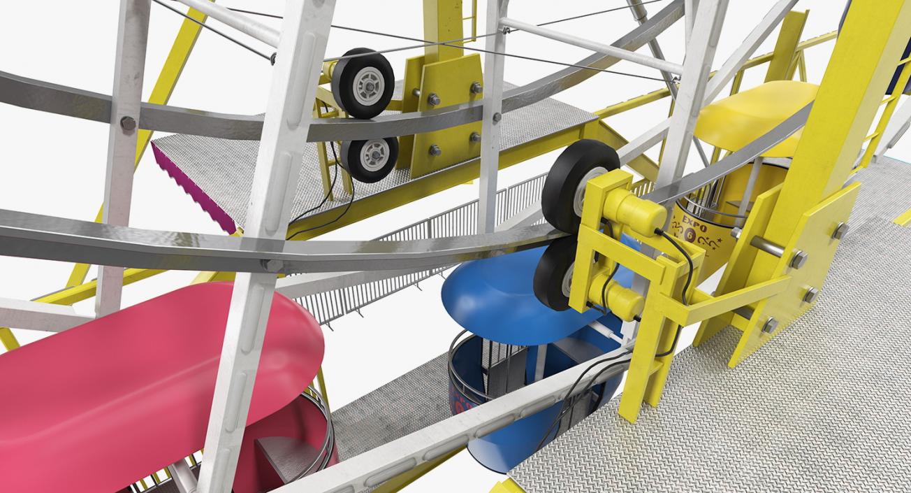 3D Rigged Ferris Wheels 3D Models Collection