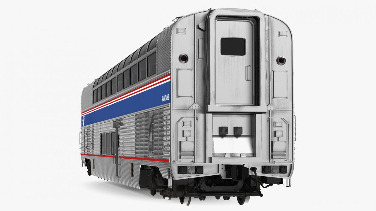 Double Decker Passenger Car Amtrak 3D model