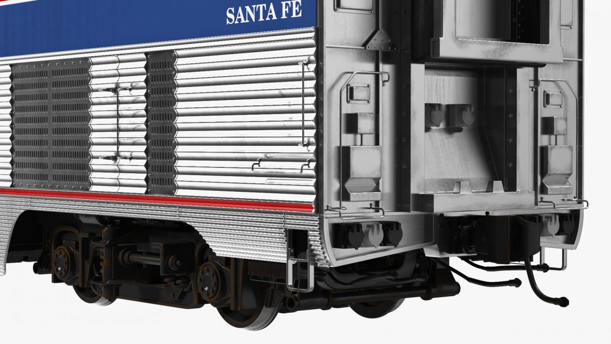 Double Decker Passenger Car Amtrak 3D model