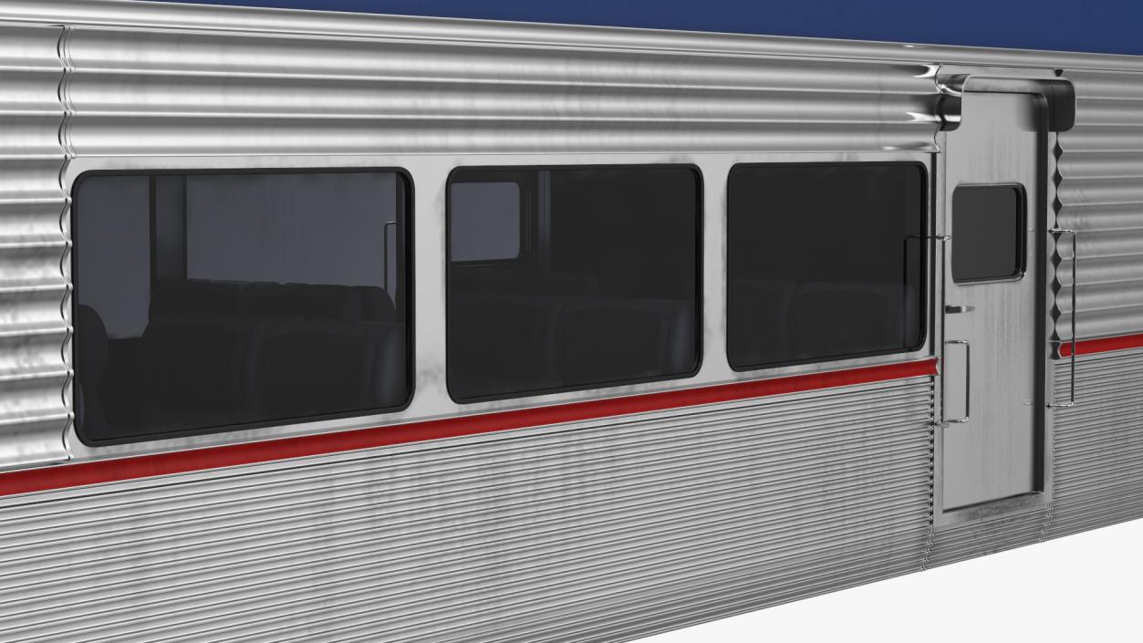 Double Decker Passenger Car Amtrak 3D model