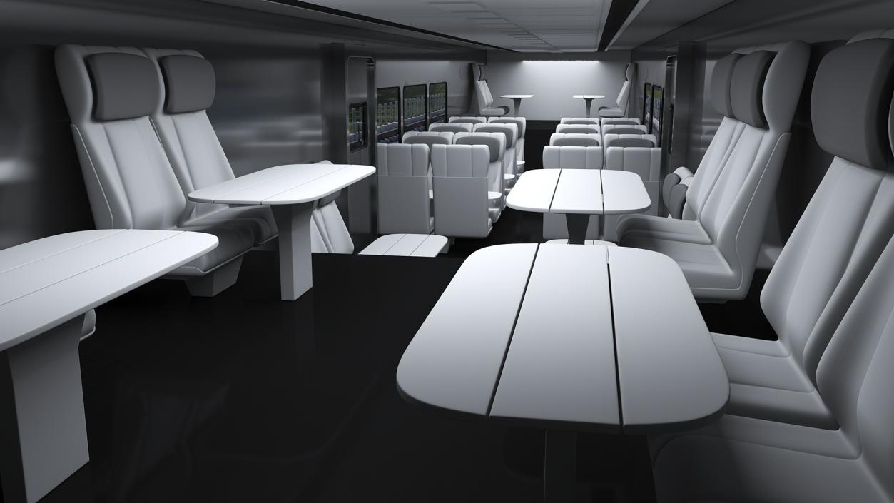 Double Decker Passenger Car Amtrak 3D model