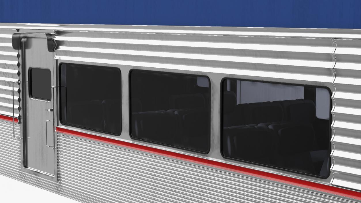 Double Decker Passenger Car Amtrak 3D model