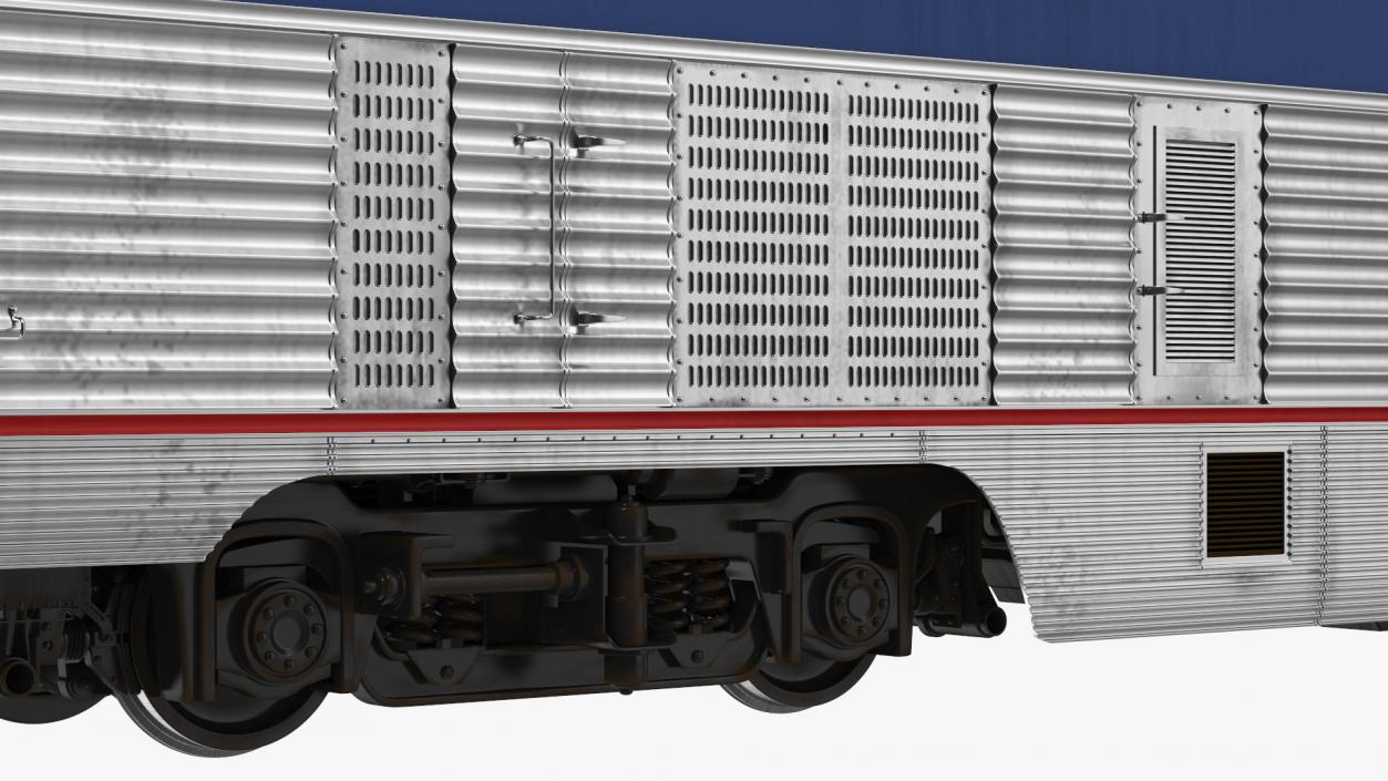 Double Decker Passenger Car Amtrak 3D model