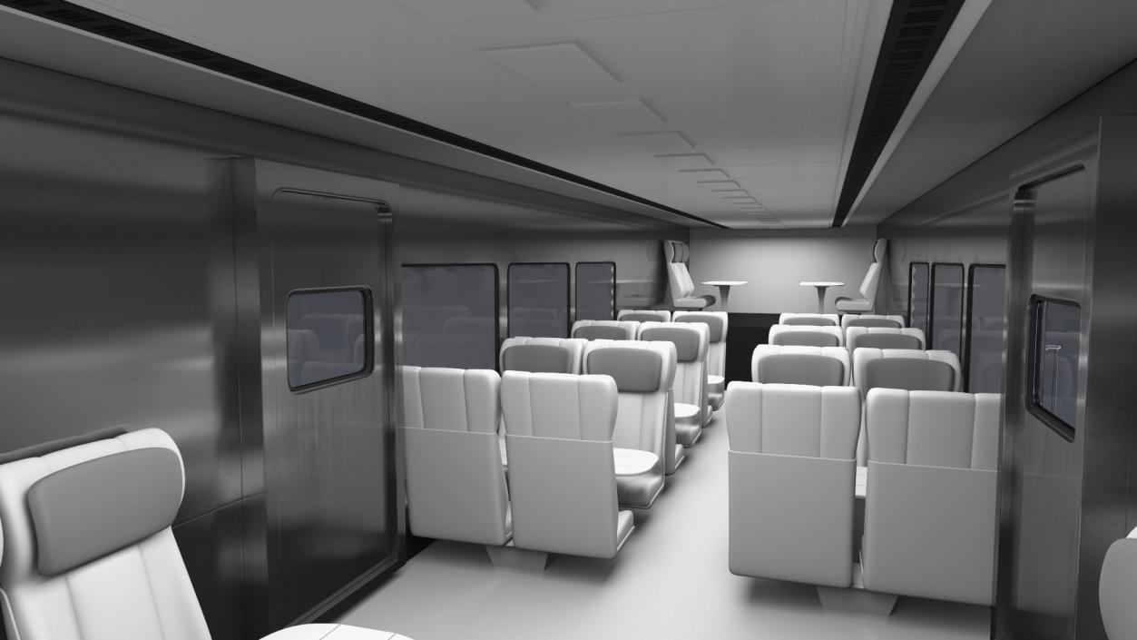 Double Decker Passenger Car Amtrak 3D model