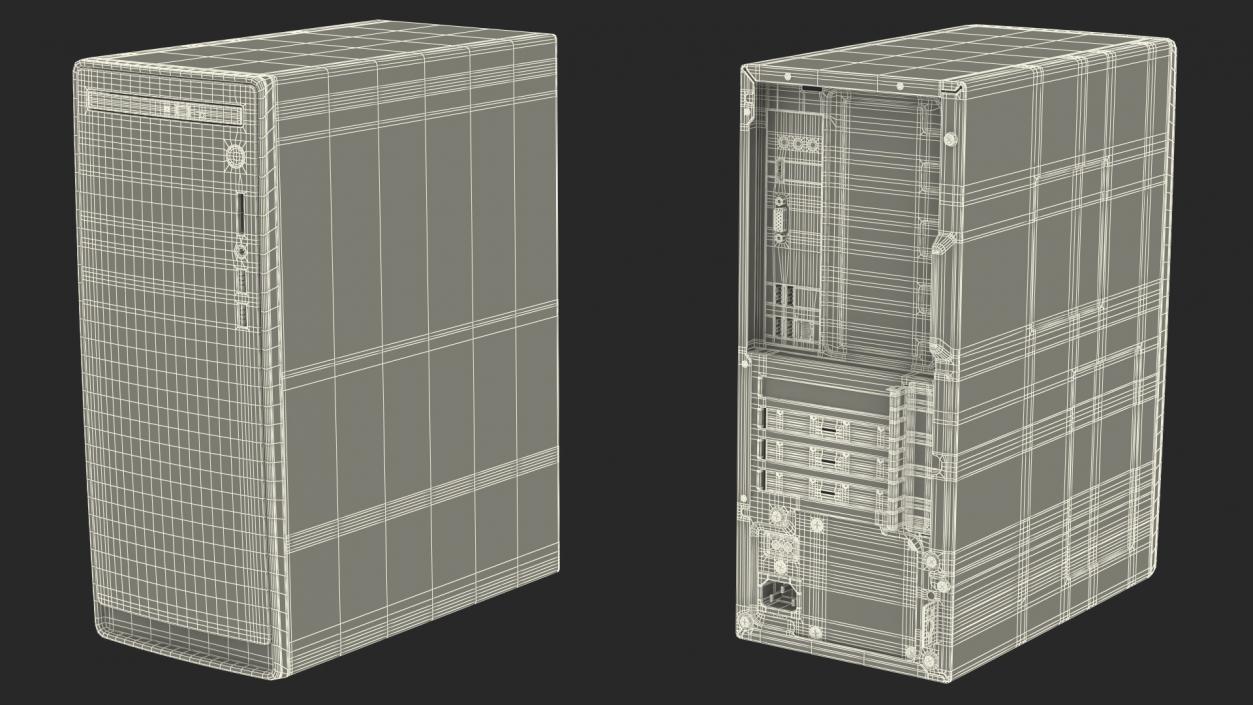 3D Minitower Desktop PC Generic model