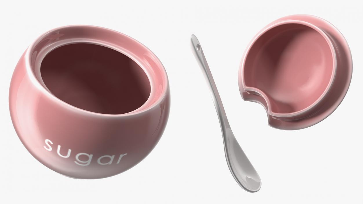 Sugar Bowl Red 3D model