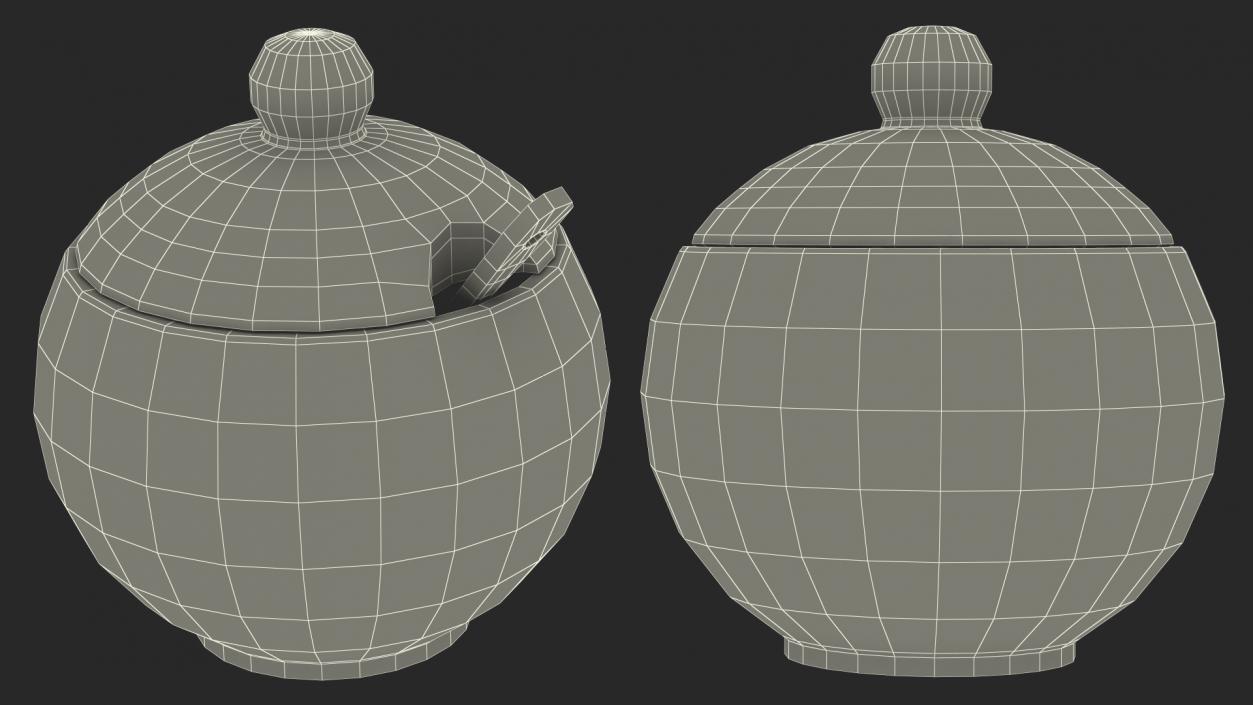 Sugar Bowl Red 3D model