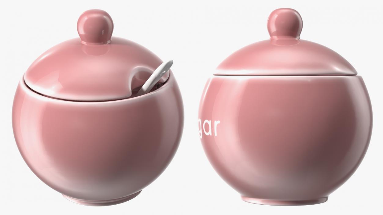 Sugar Bowl Red 3D model