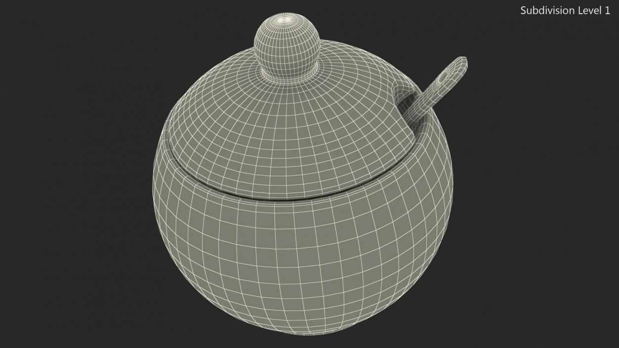 Sugar Bowl Red 3D model