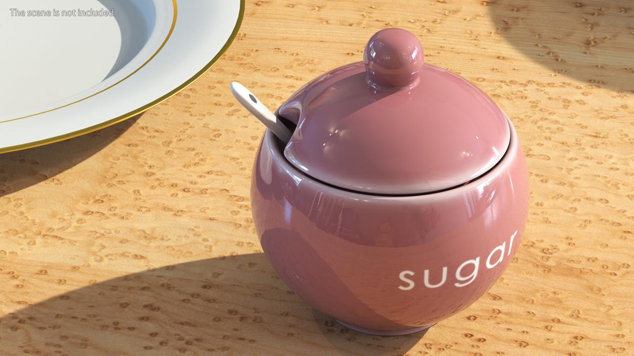 Sugar Bowl Red 3D model