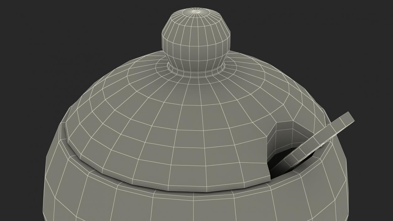 Sugar Bowl Red 3D model