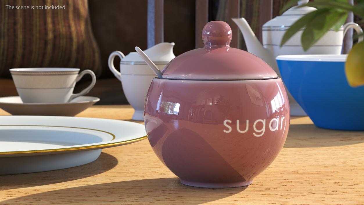 Sugar Bowl Red 3D model