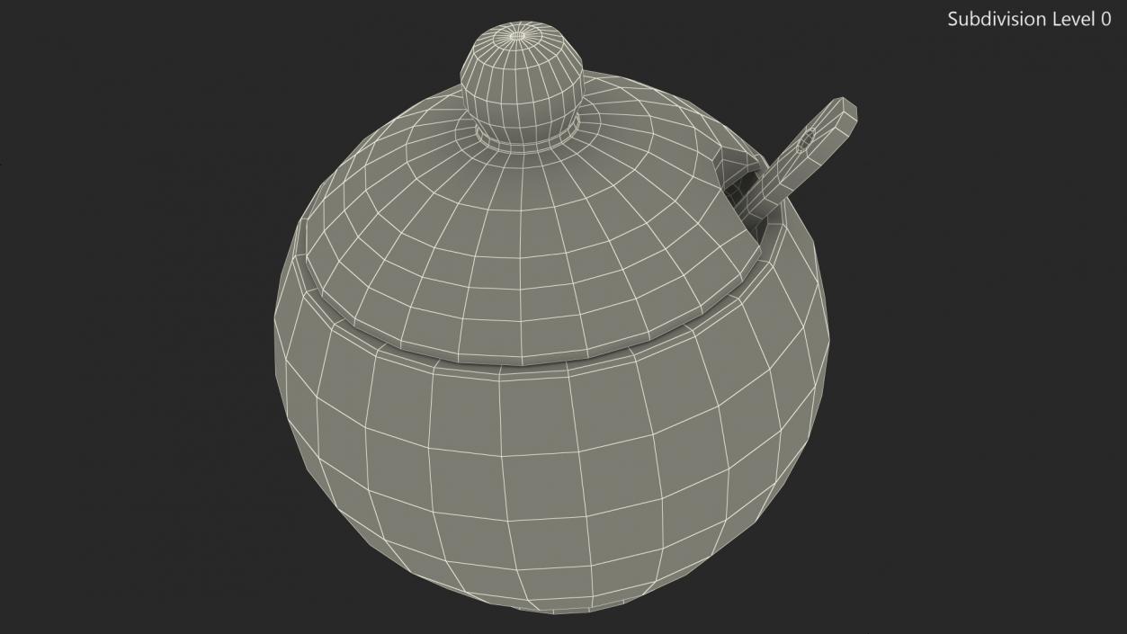 Sugar Bowl Red 3D model