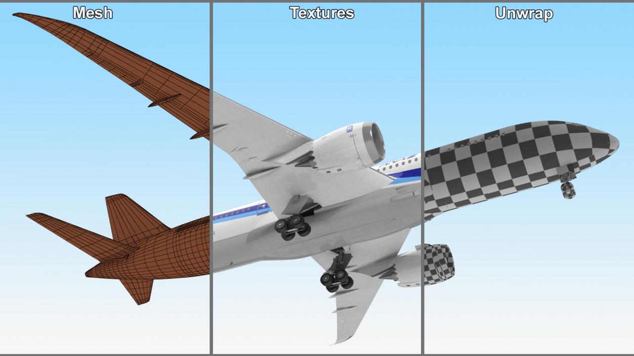 Boeing 787-8 Dreamliner ANA Livery 3D model