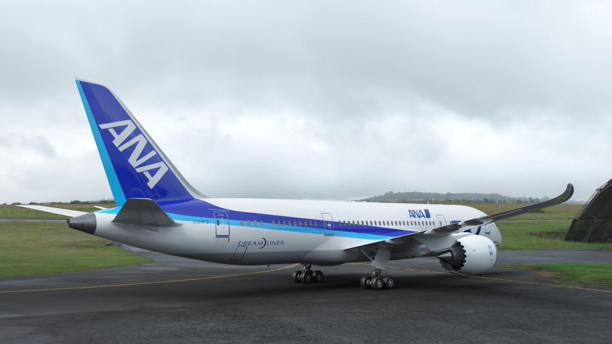 Boeing 787-8 Dreamliner ANA Livery 3D model