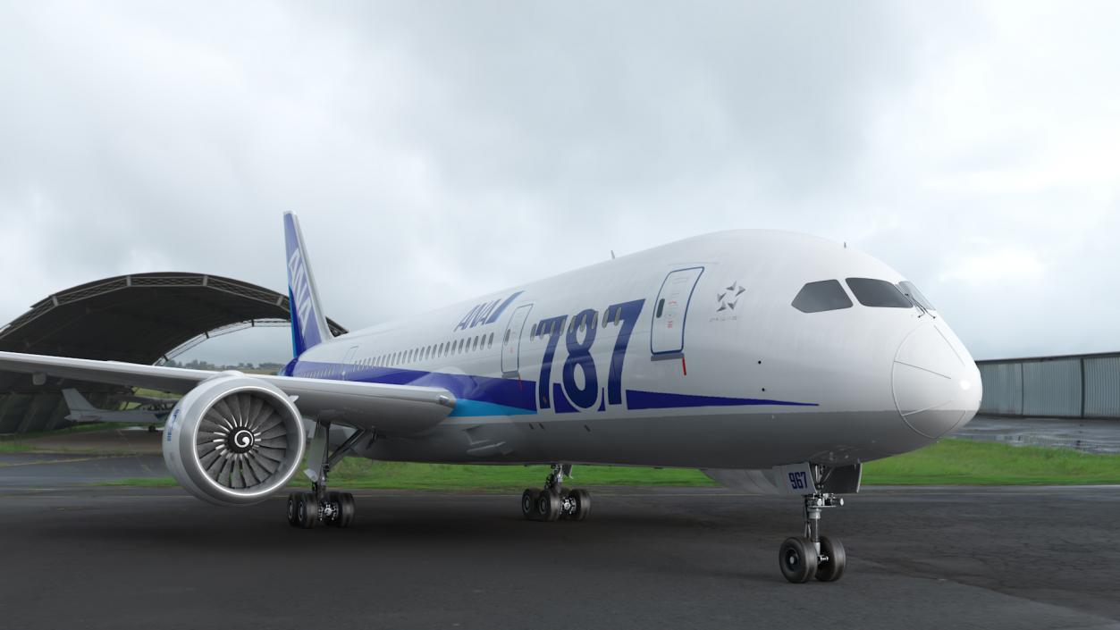 Boeing 787-8 Dreamliner ANA Livery 3D model