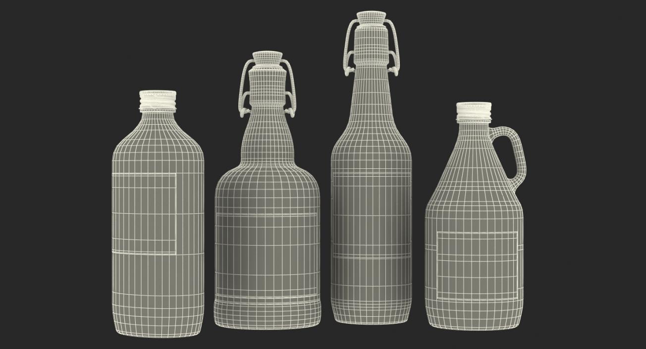 3D Cold Brew Bottles Collection model