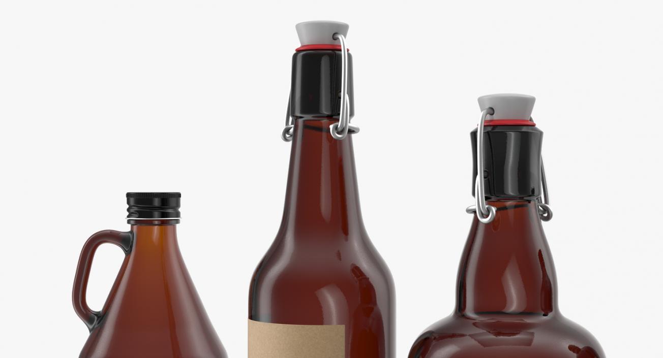 3D Cold Brew Bottles Collection model