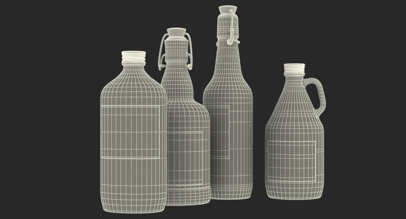 3D Cold Brew Bottles Collection model