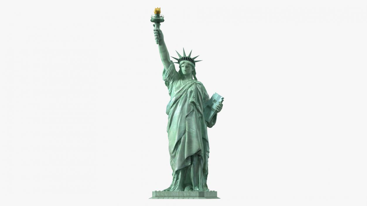 Statue of Liberty without Pedestal 3D model