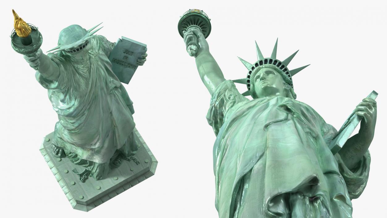 Statue of Liberty without Pedestal 3D model